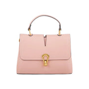 Suvra Beige Faux Leather Hand Bag Elegant Everyday Companion
