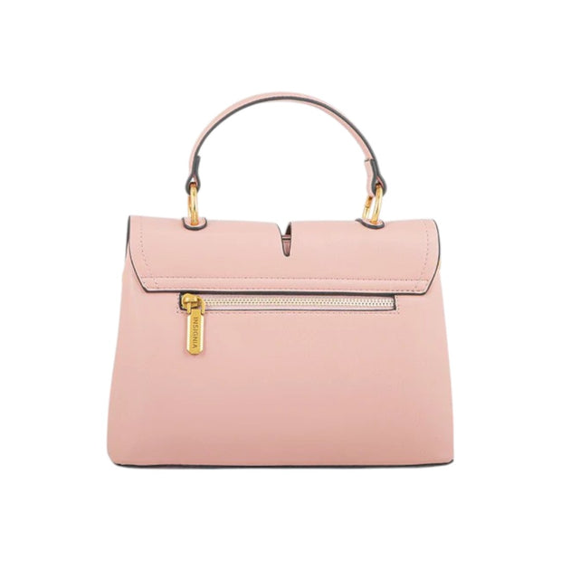 Suvra Beige Faux Leather Hand Bag Elegant Everyday Companion