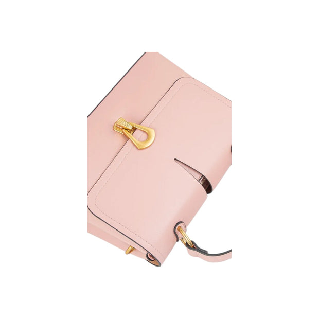 Suvra Beige Faux Leather Hand Bag Elegant Everyday Companion