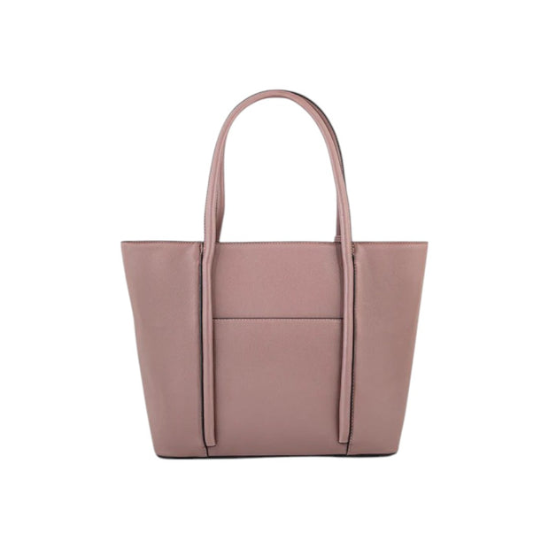Suvra Beige Faux Leather Tote Bag for Women